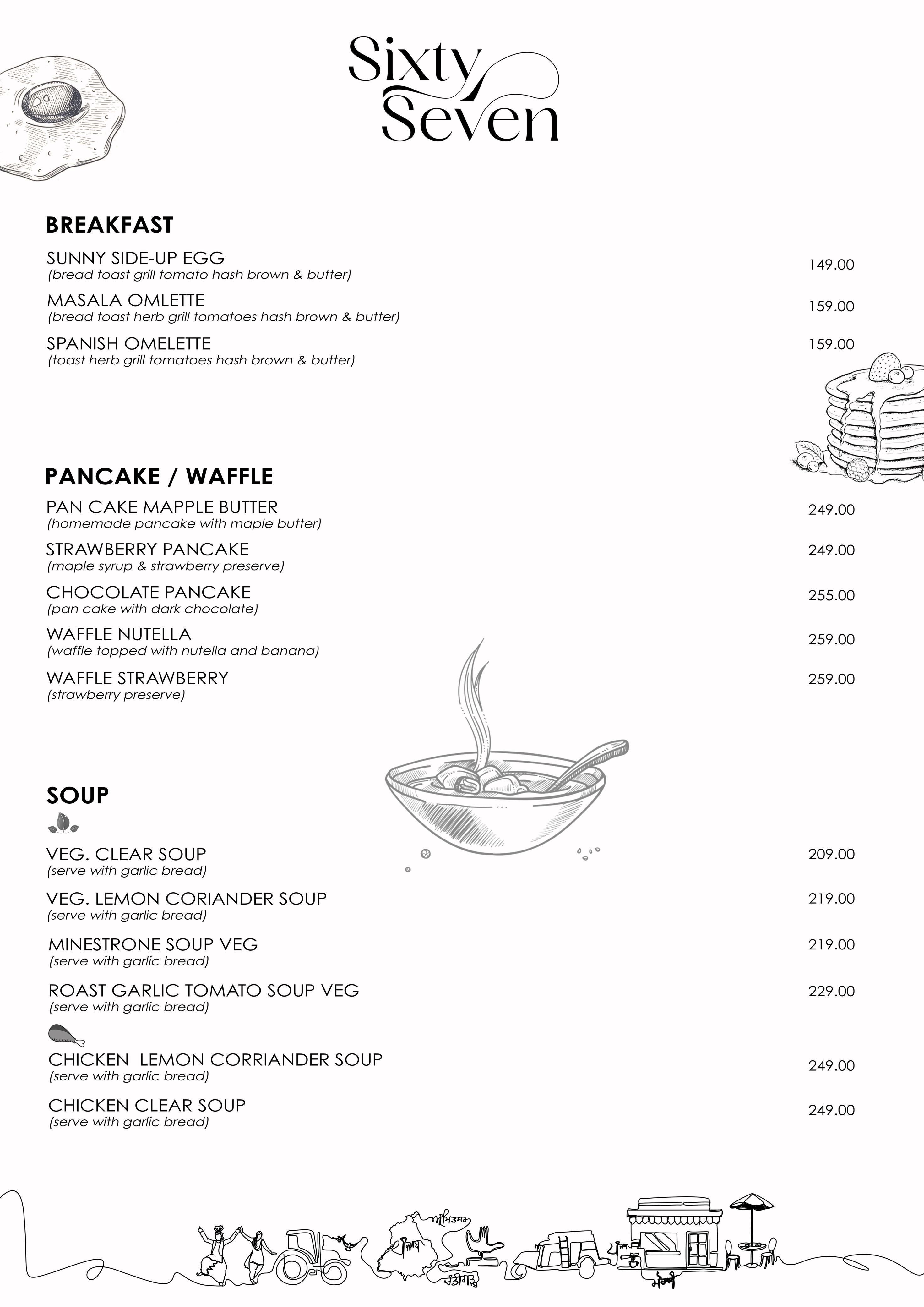 Cafe 67 - Current Menu