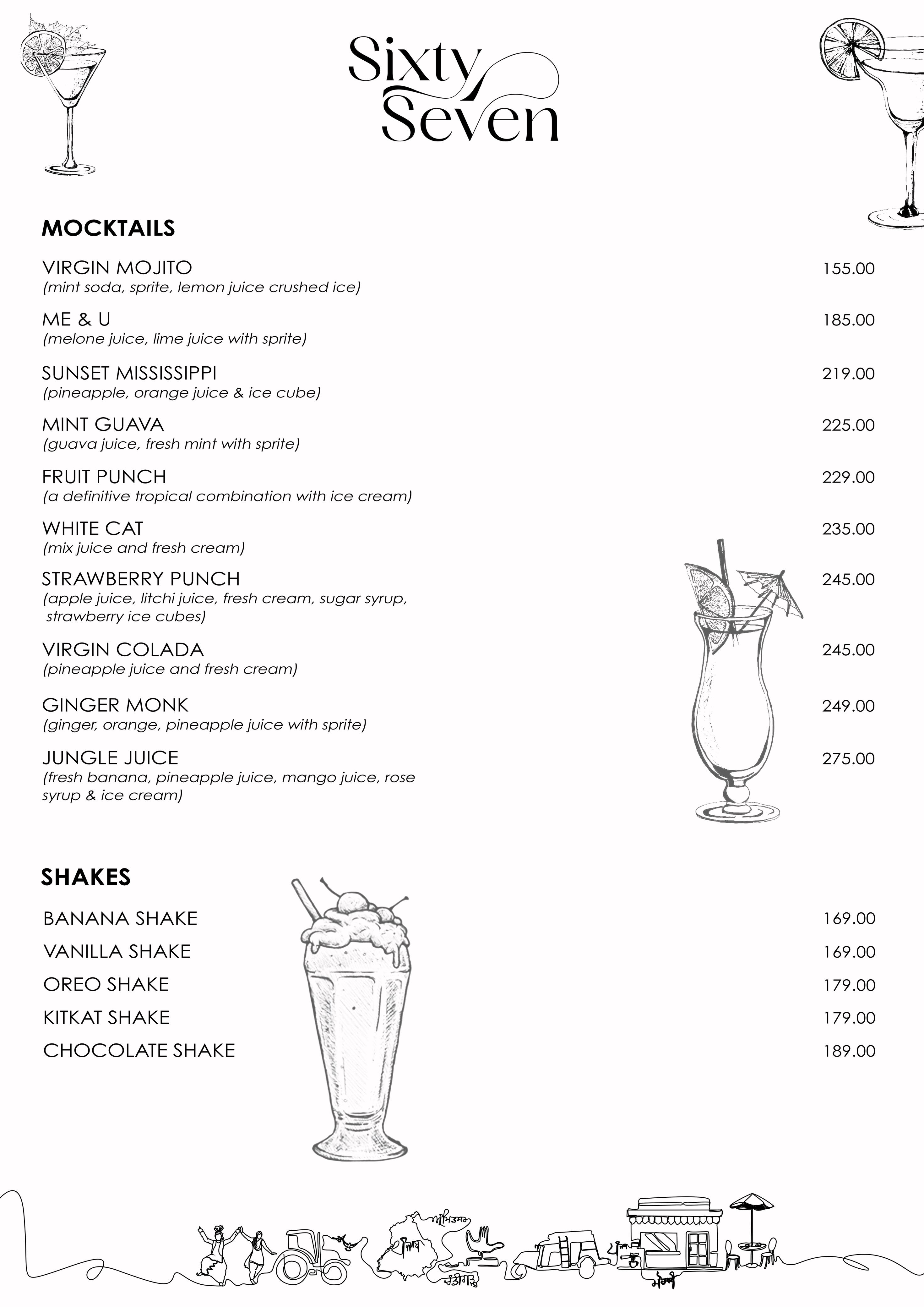 Cafe 67 - Current Menu