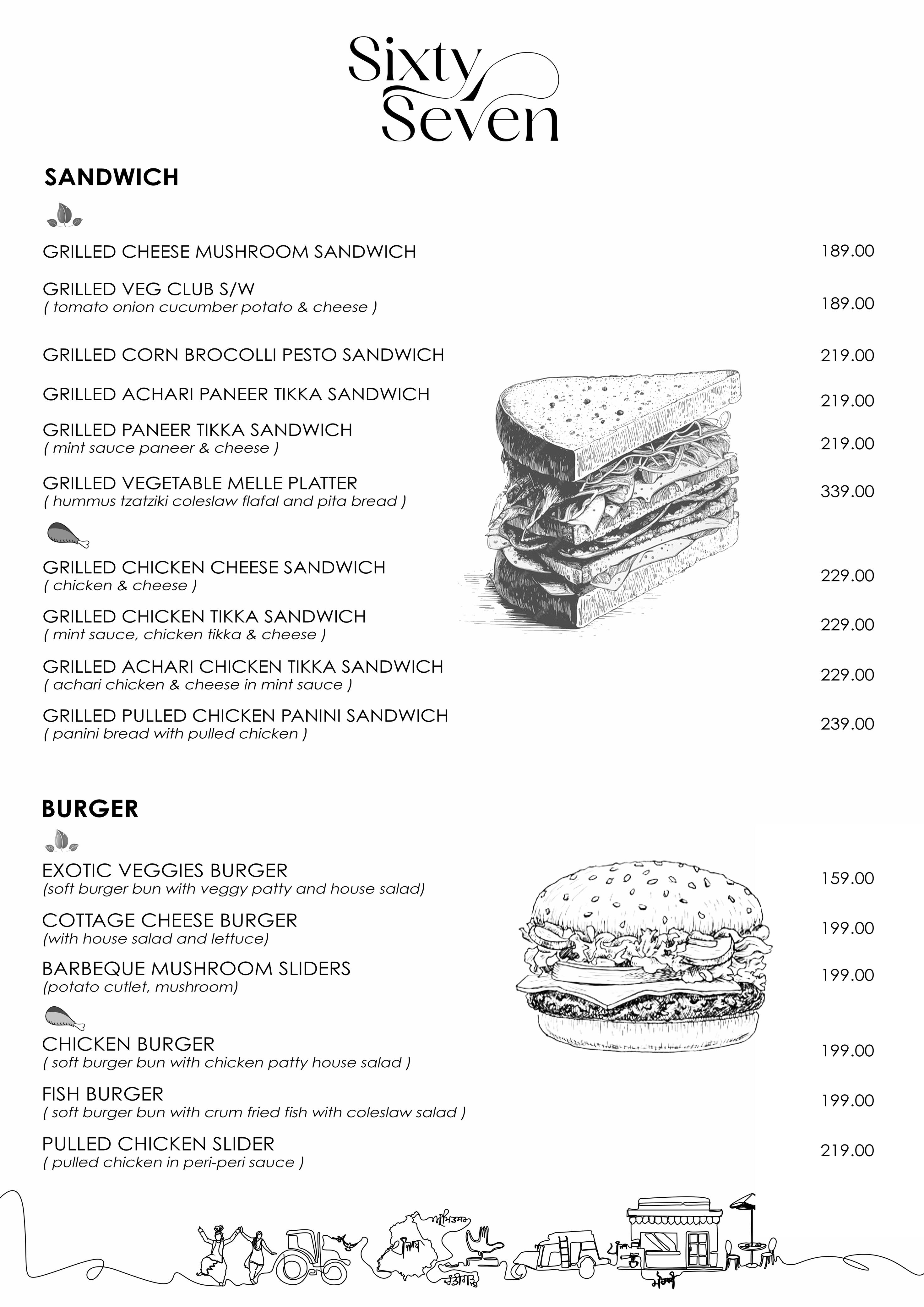 Cafe 67 - Current Menu